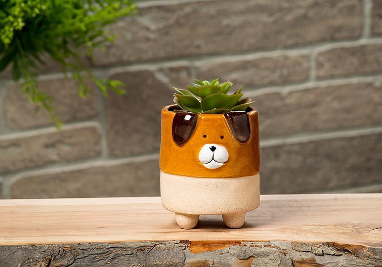 Dog on Legs Planter - 4.5"