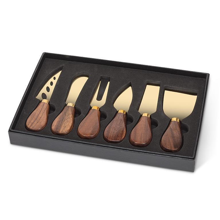 Walnut Cheese Knives -S/6
