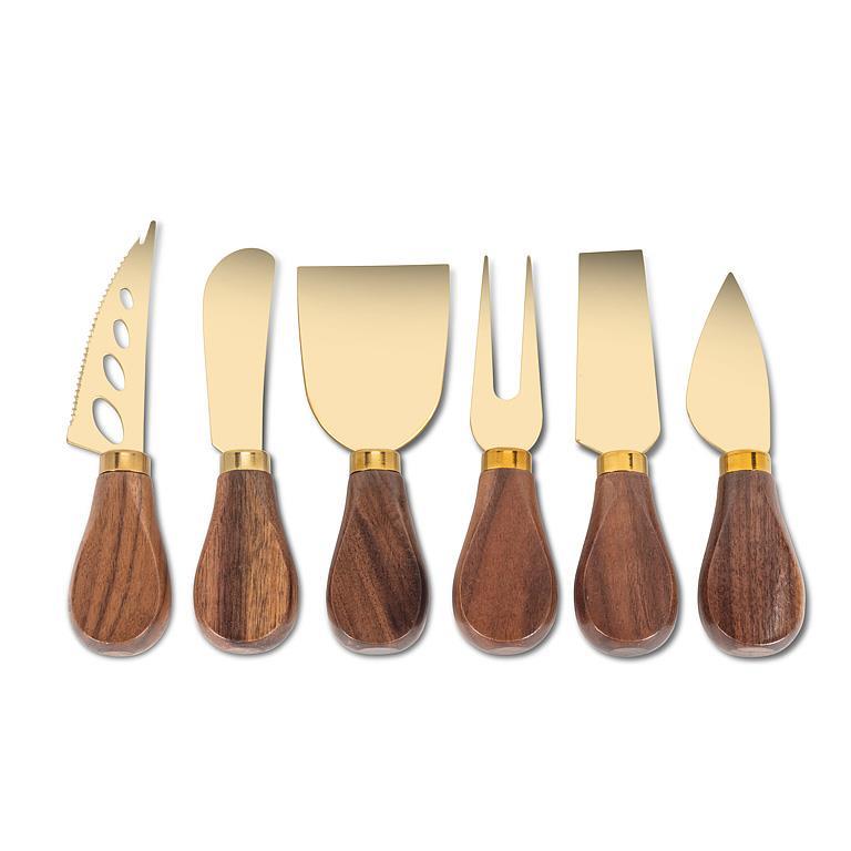 Walnut Cheese Knives -S/6