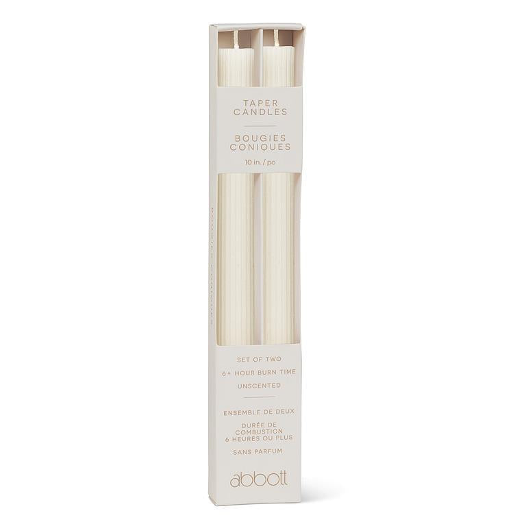Ridged Taper Candle