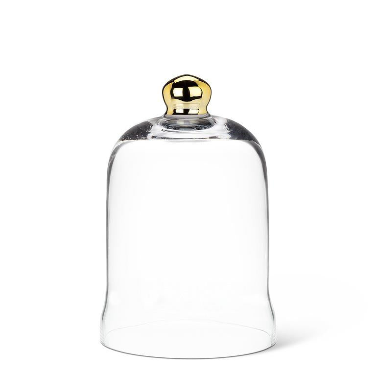 Bell Cloche w/Gold Knob