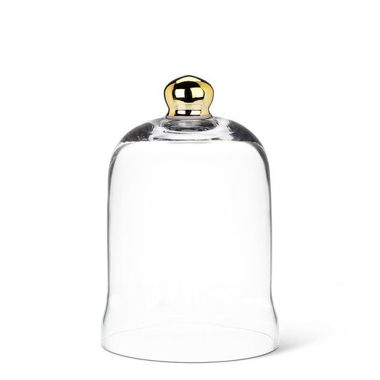 Bell Cloche w/Gold Knob