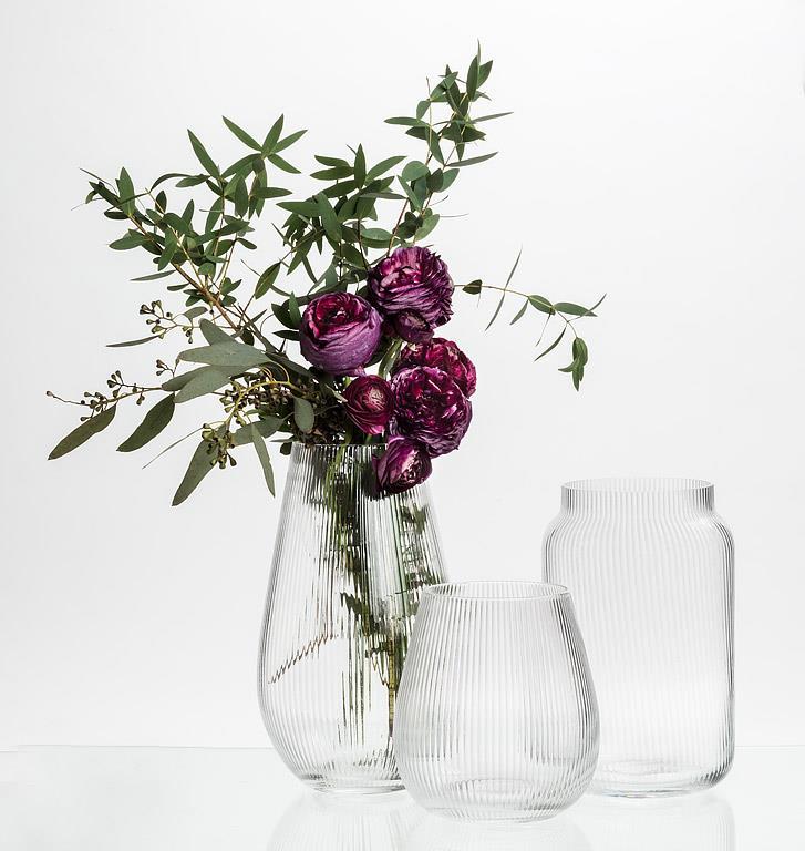 Tall Optic Clear Vase