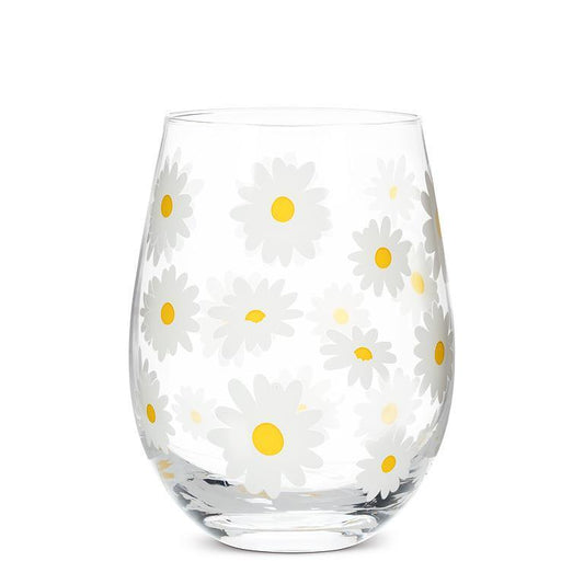 Daisies Stemless Glass