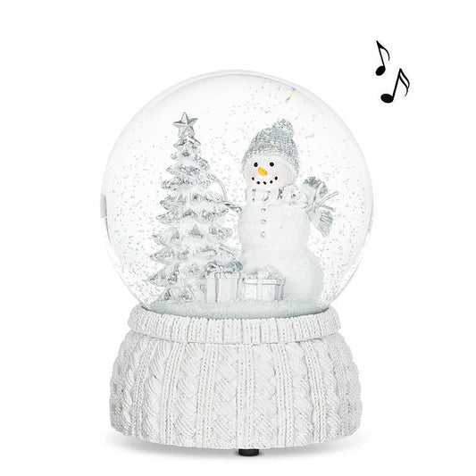 Snowman w/Tree Snow Globe