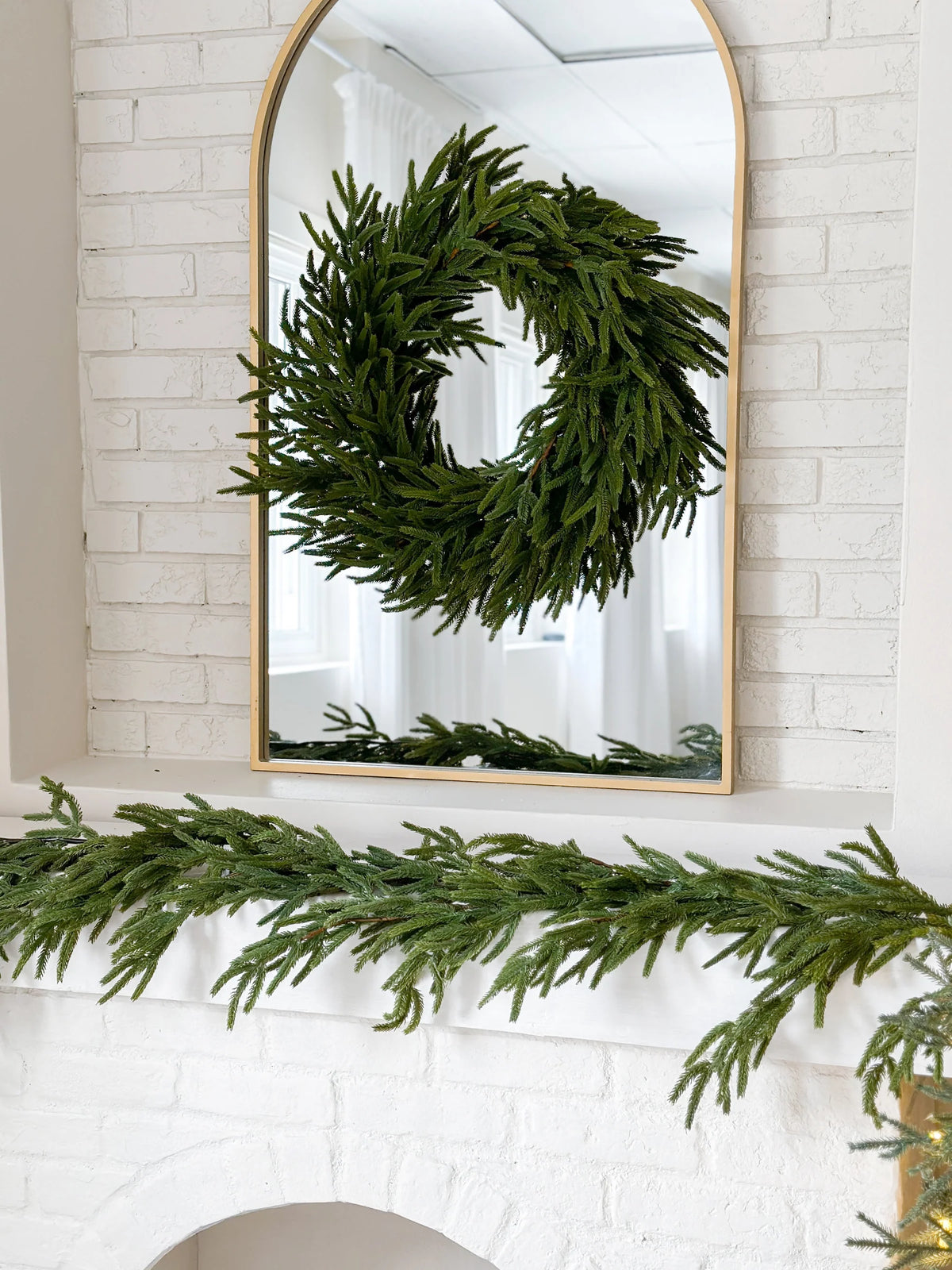 Real Touch Norfolk Pine Wreath