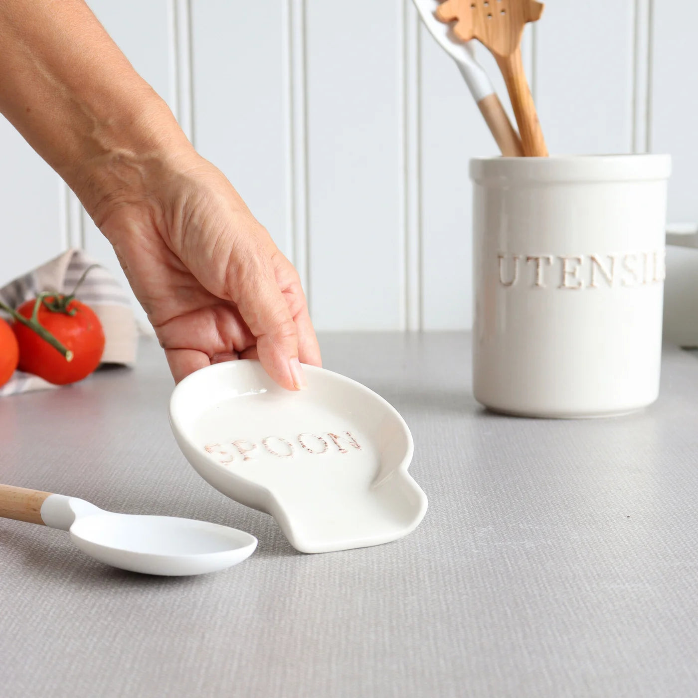 White Spoon Rest