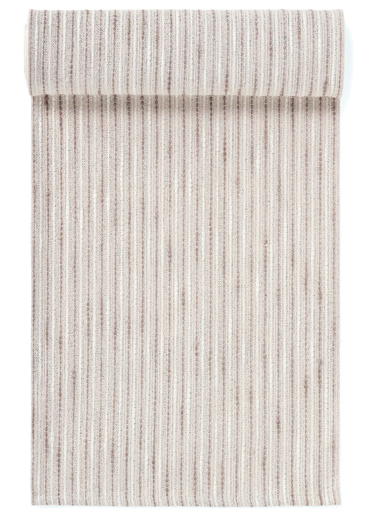 Beige Striped Table Runner