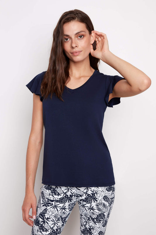 Ruffle Sleeve Top