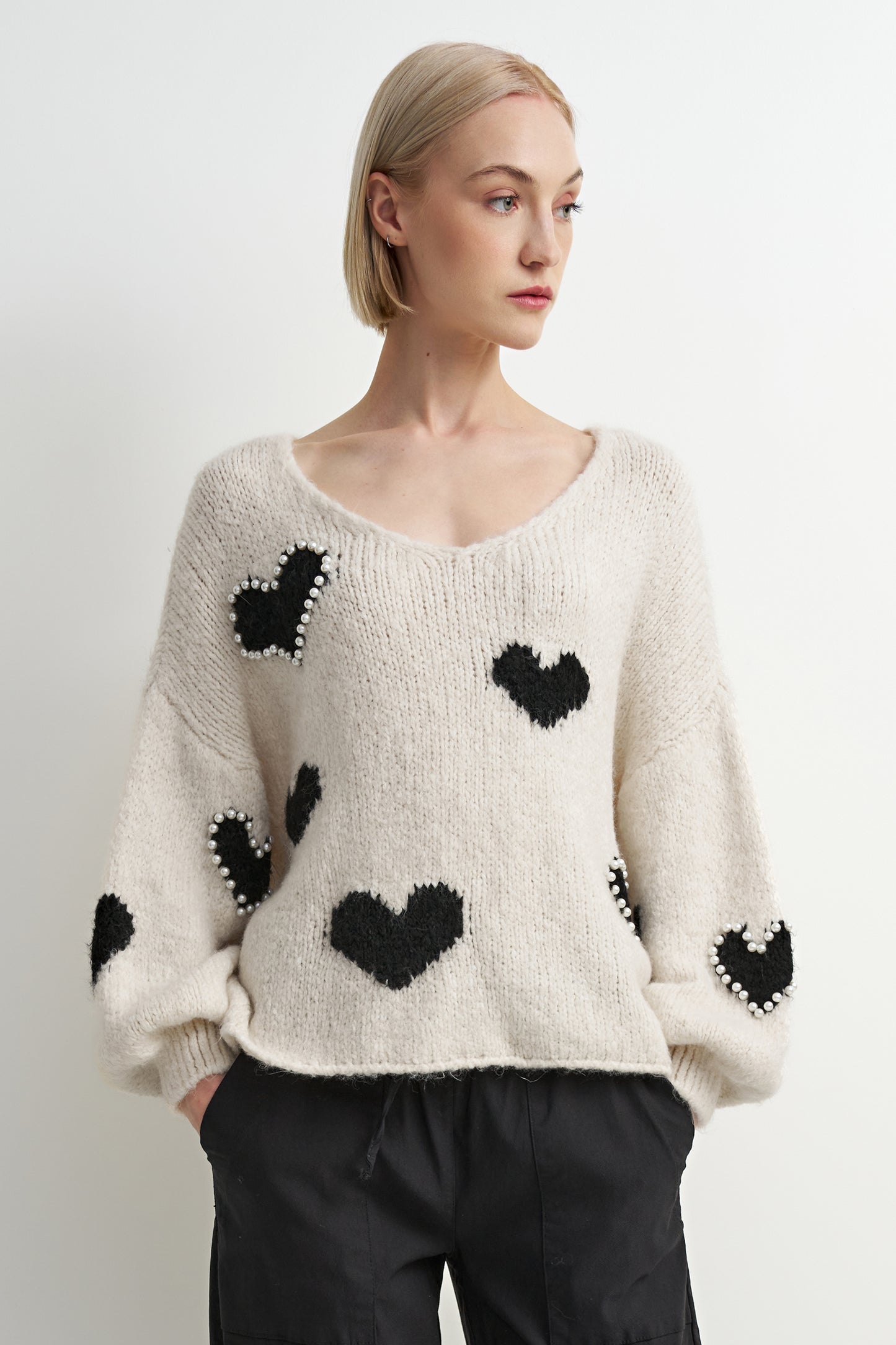 Black Heart Sweater