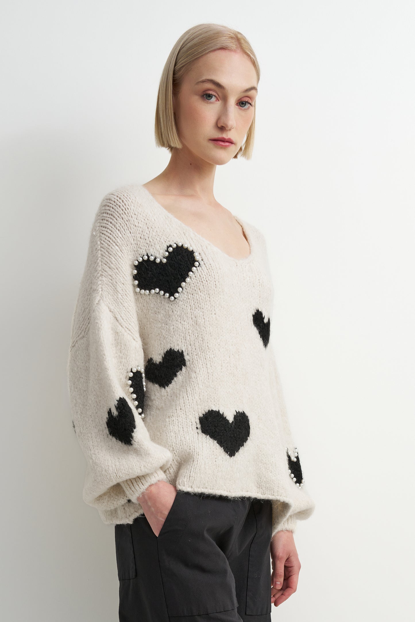 Black Heart Sweater