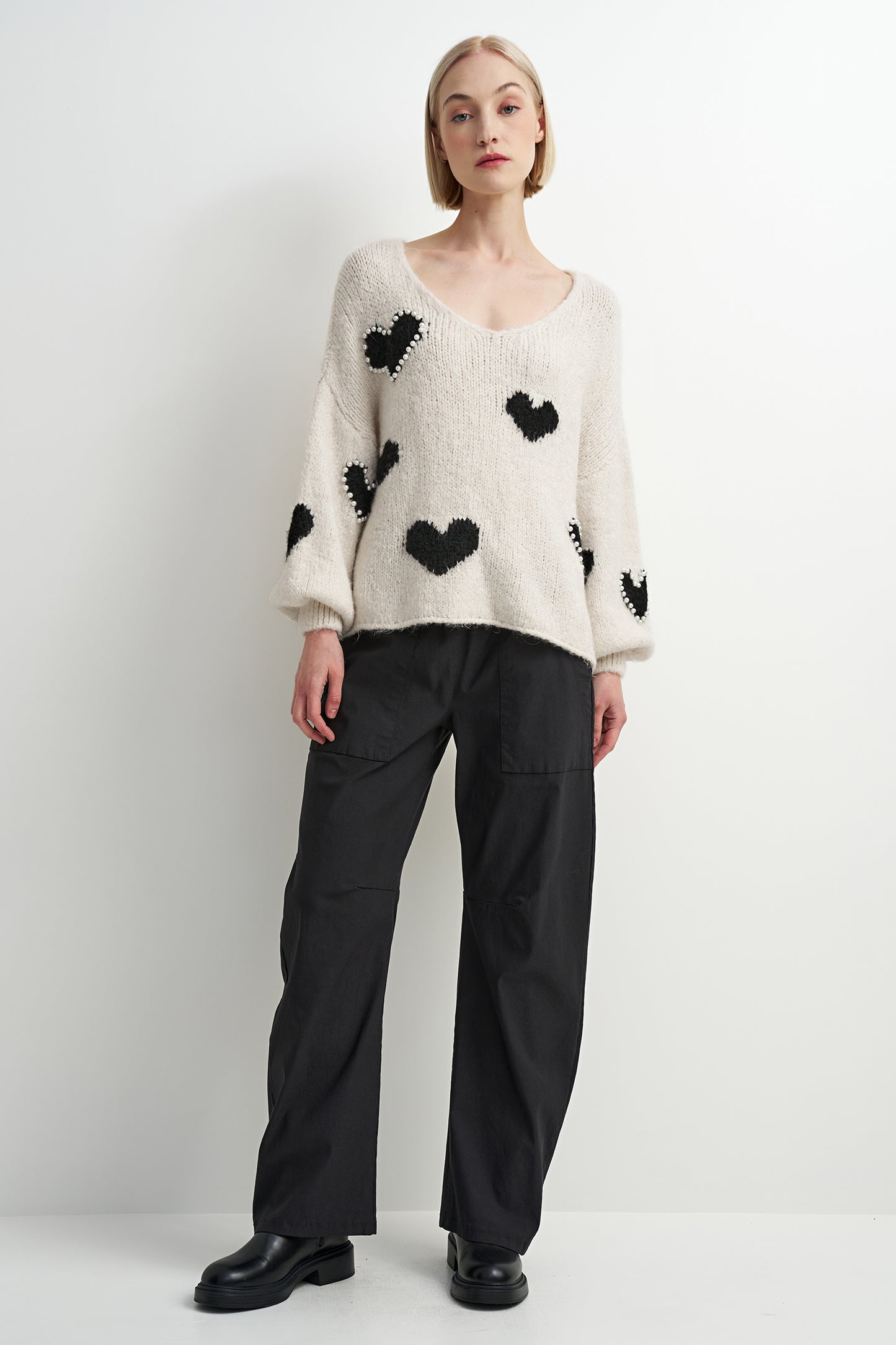 Black Heart Sweater