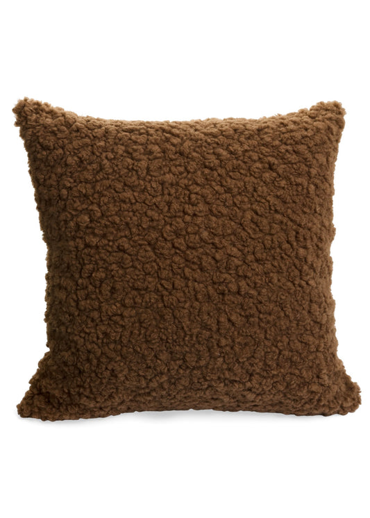Brown Boucle Cushion
