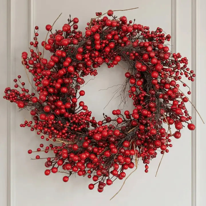 24" Red Berry Wreath