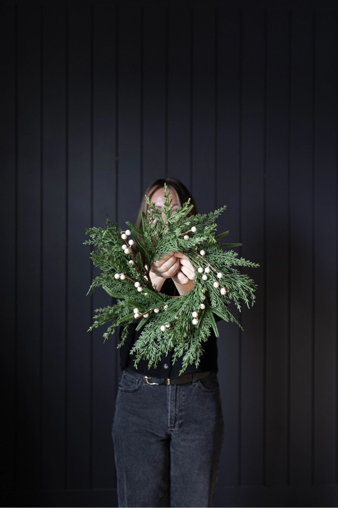 White Plum Norfolk Wreath