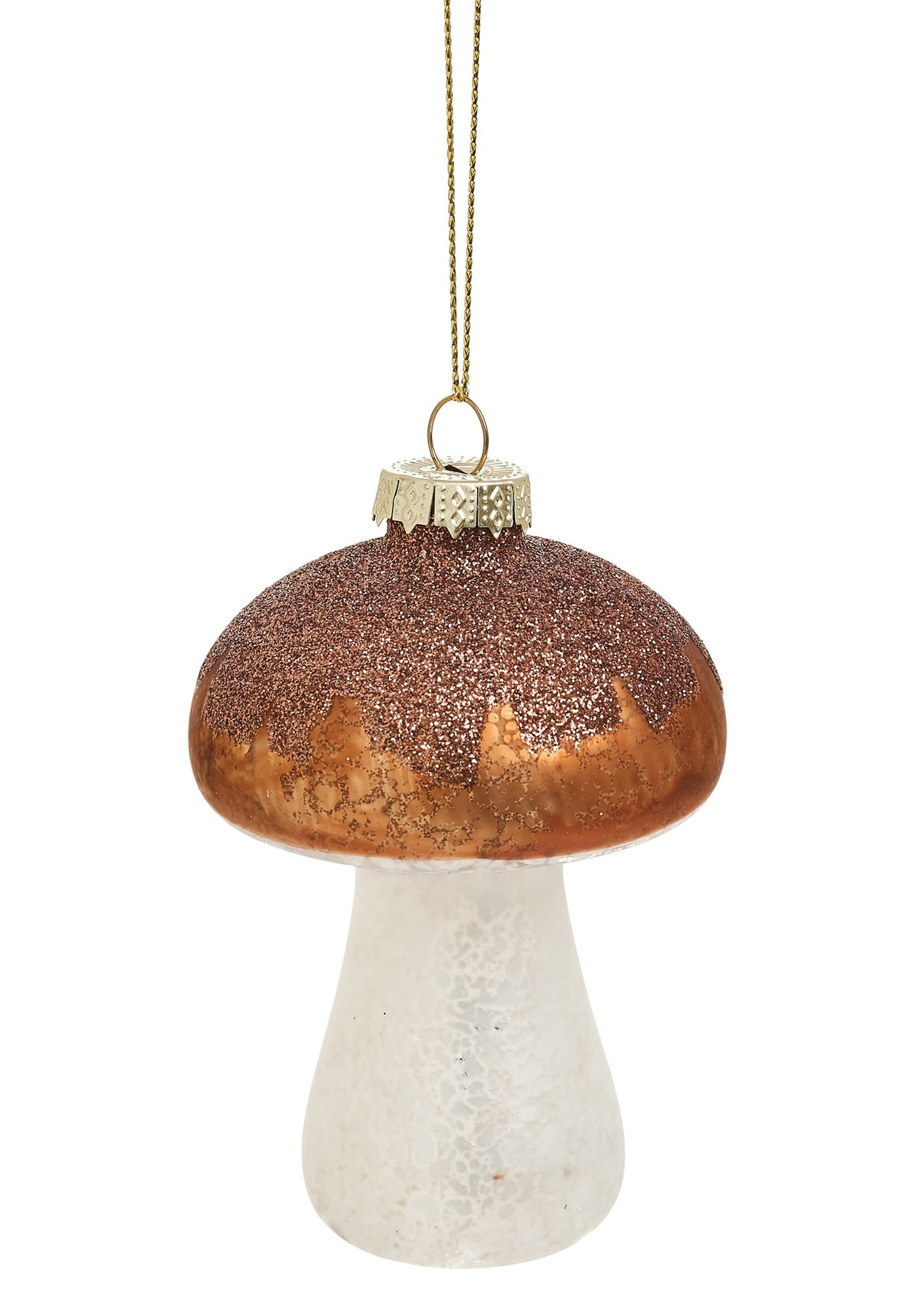 Brown Glass Mushroom