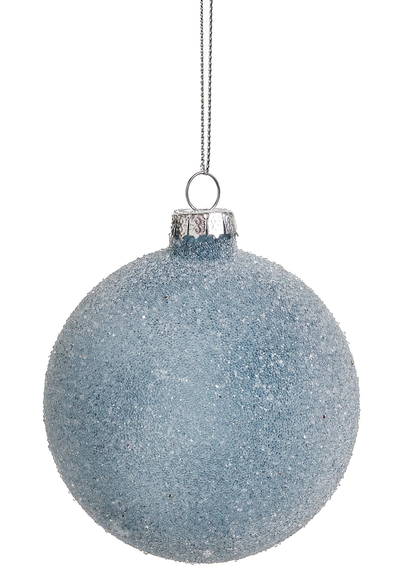 Frosted Blue Ornament
