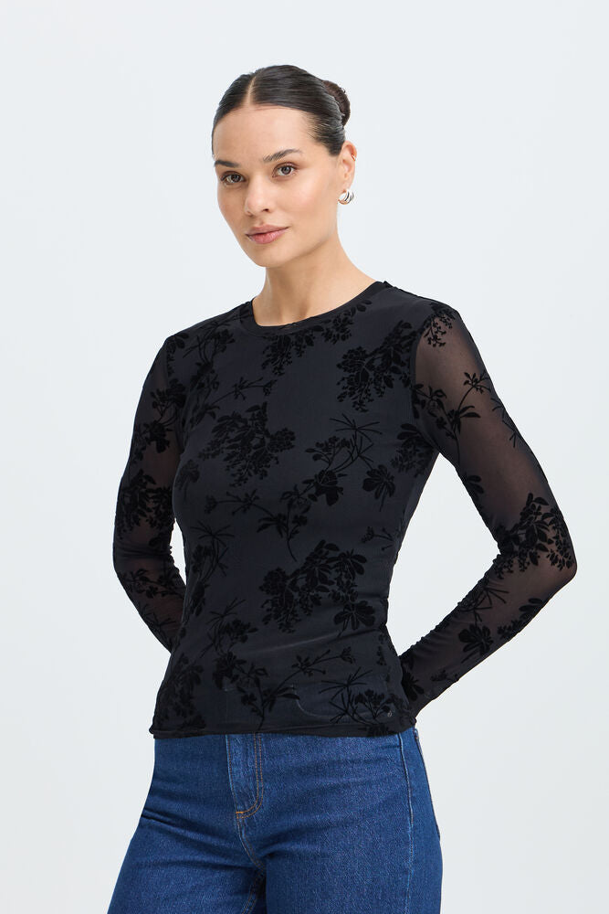 Rimesha Sheer Top