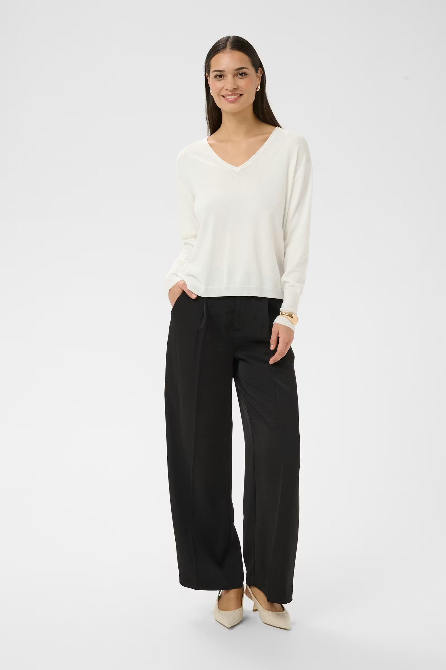 Lizza V Neck Top