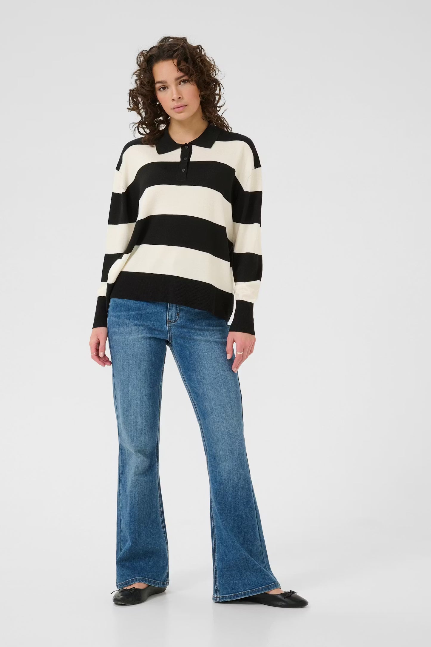 Lizza Striped Polo