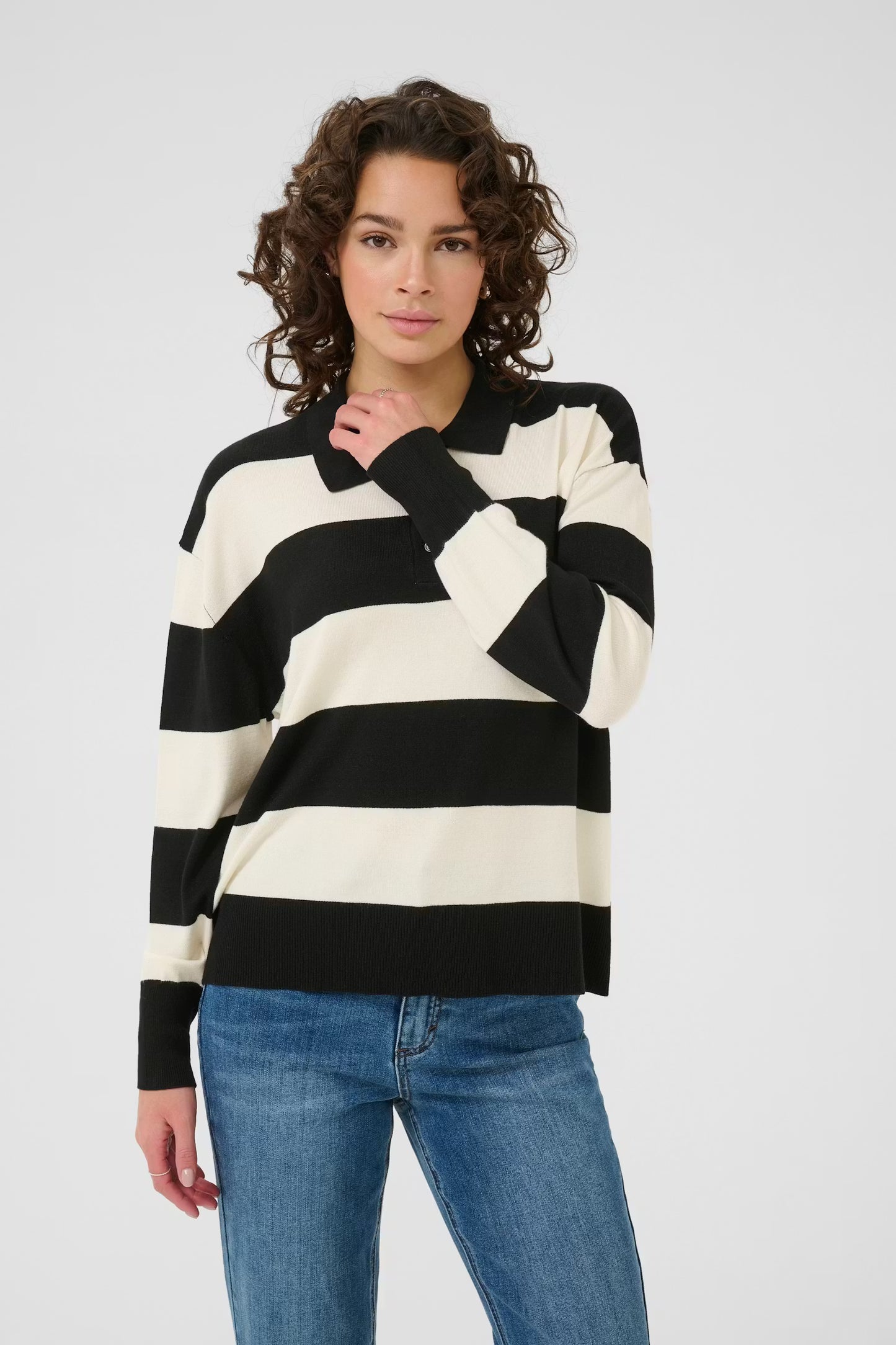 Lizza Striped Polo