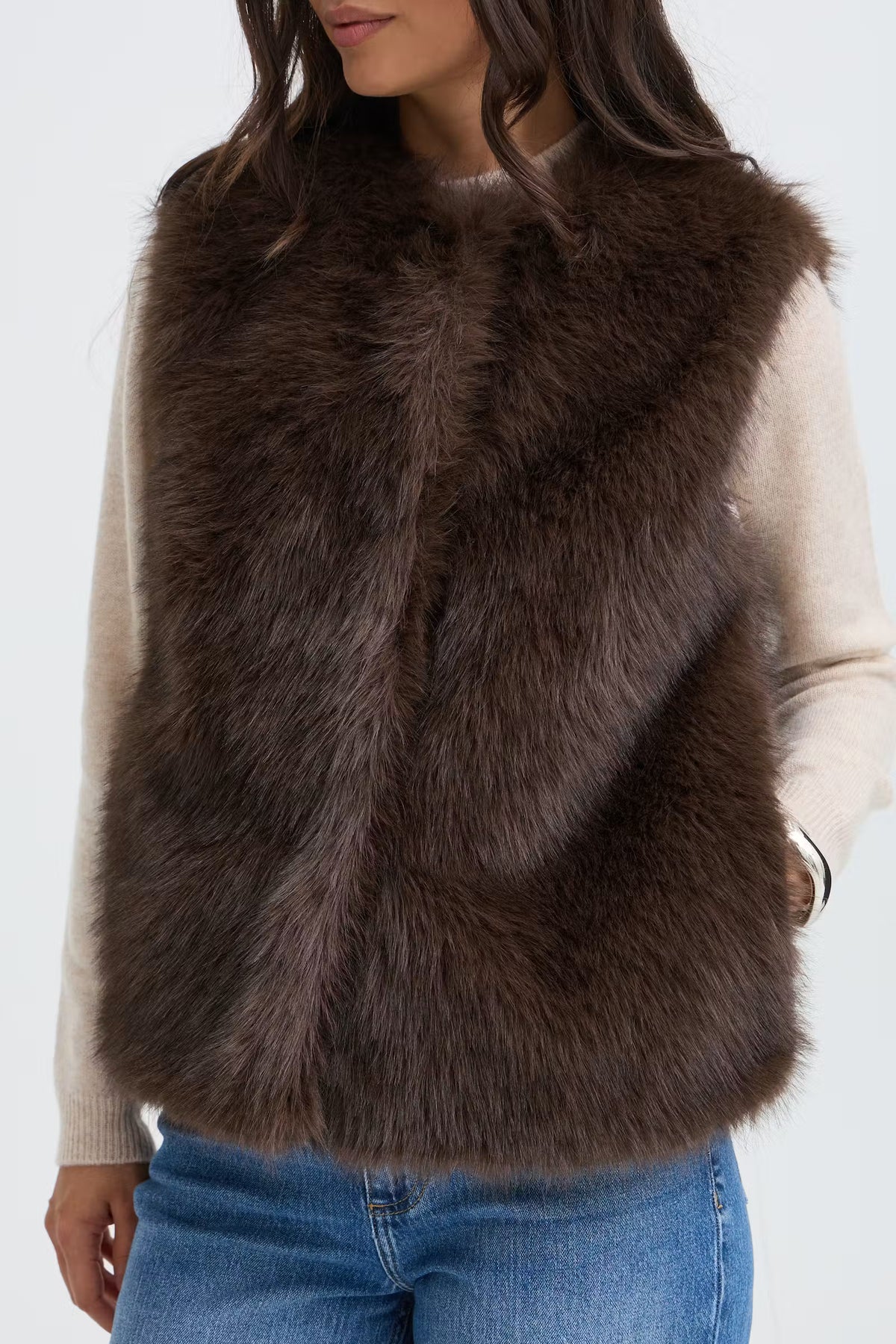 Cesille Faux Fur Vest