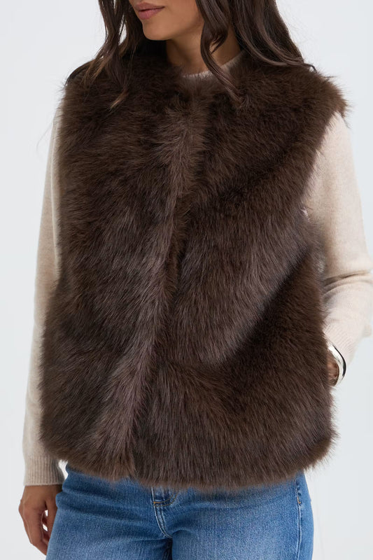 Cesille Faux Fur Vest