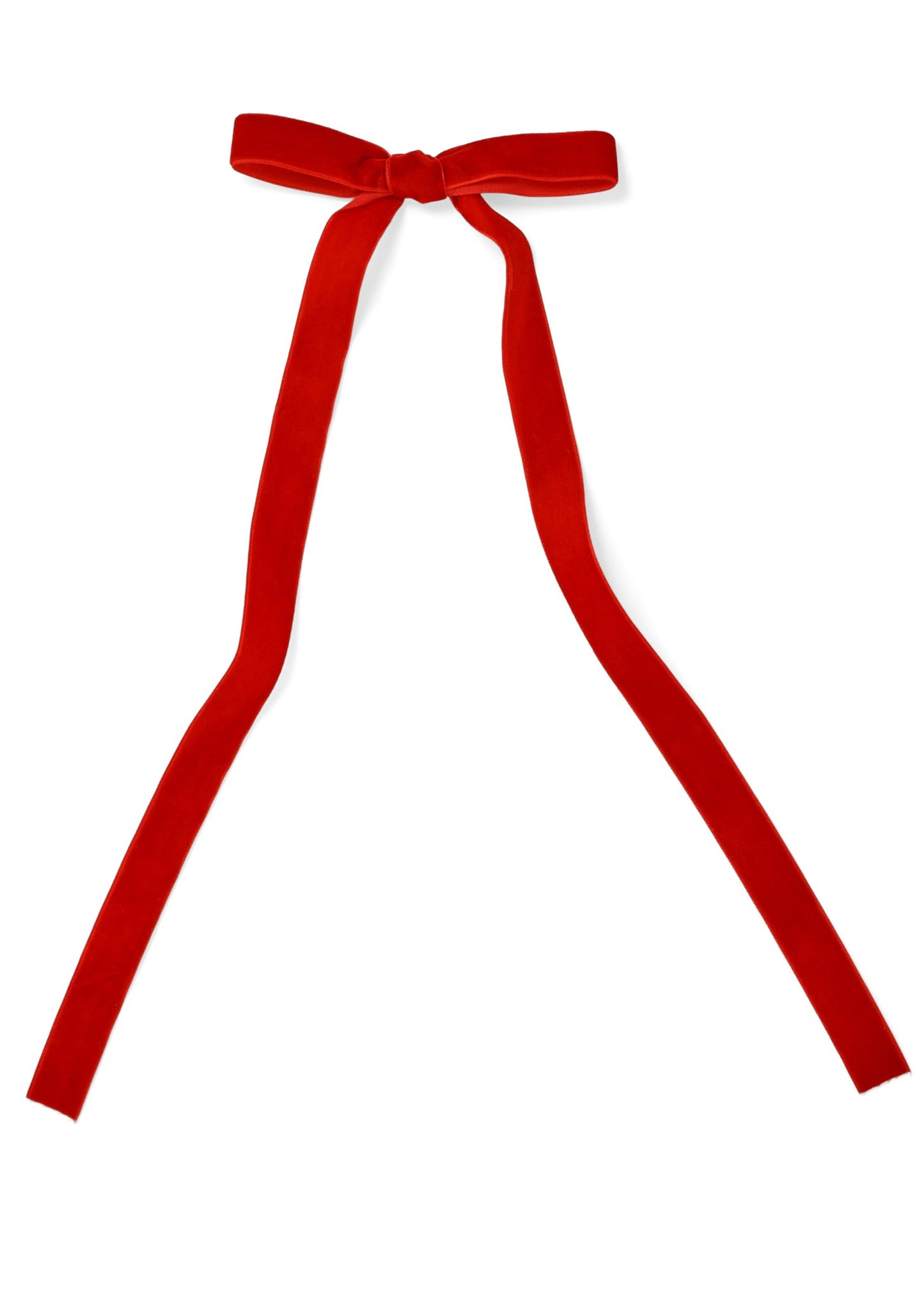 Thin Velvet Clip Bow