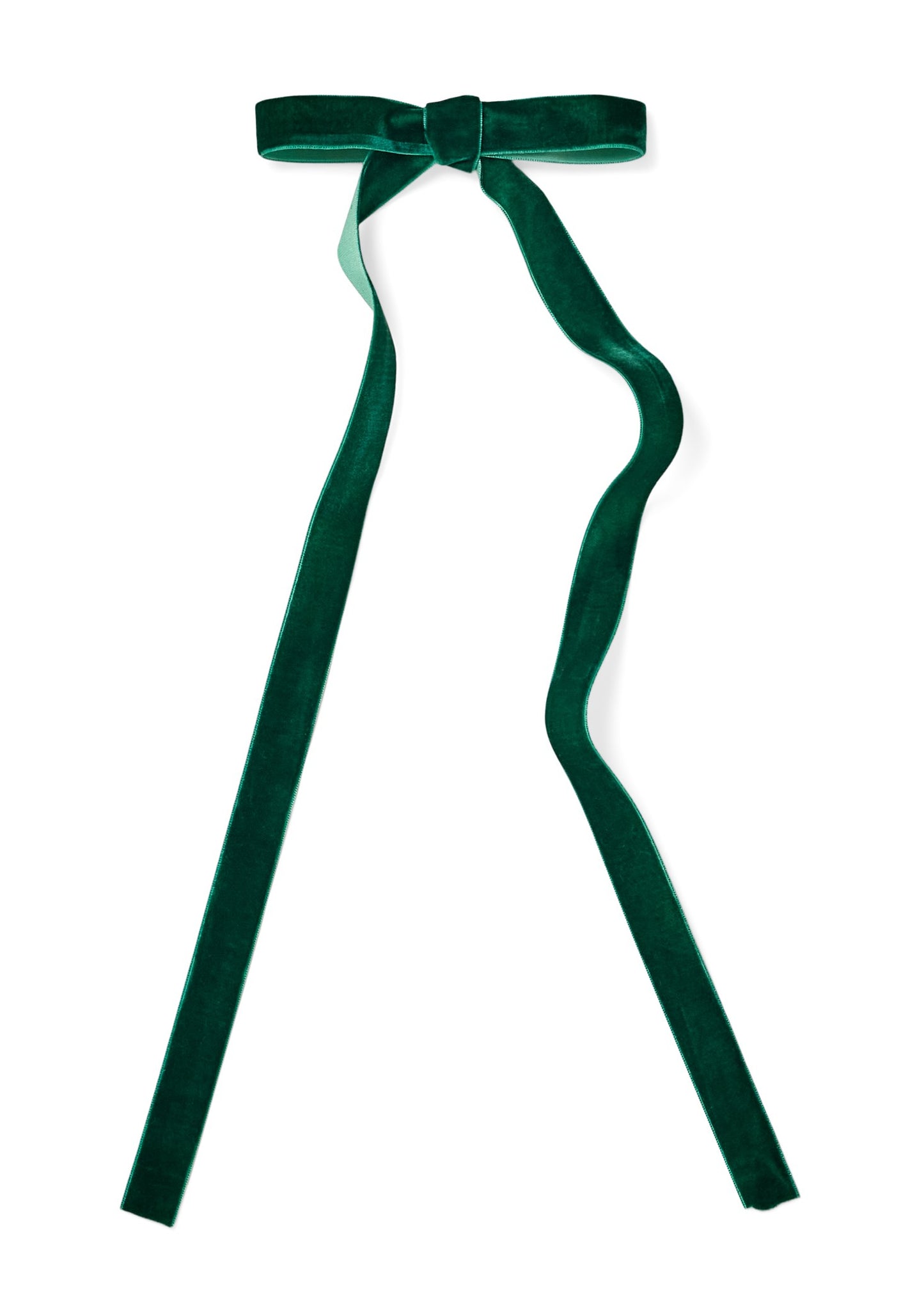 Thin Velvet Clip Bow