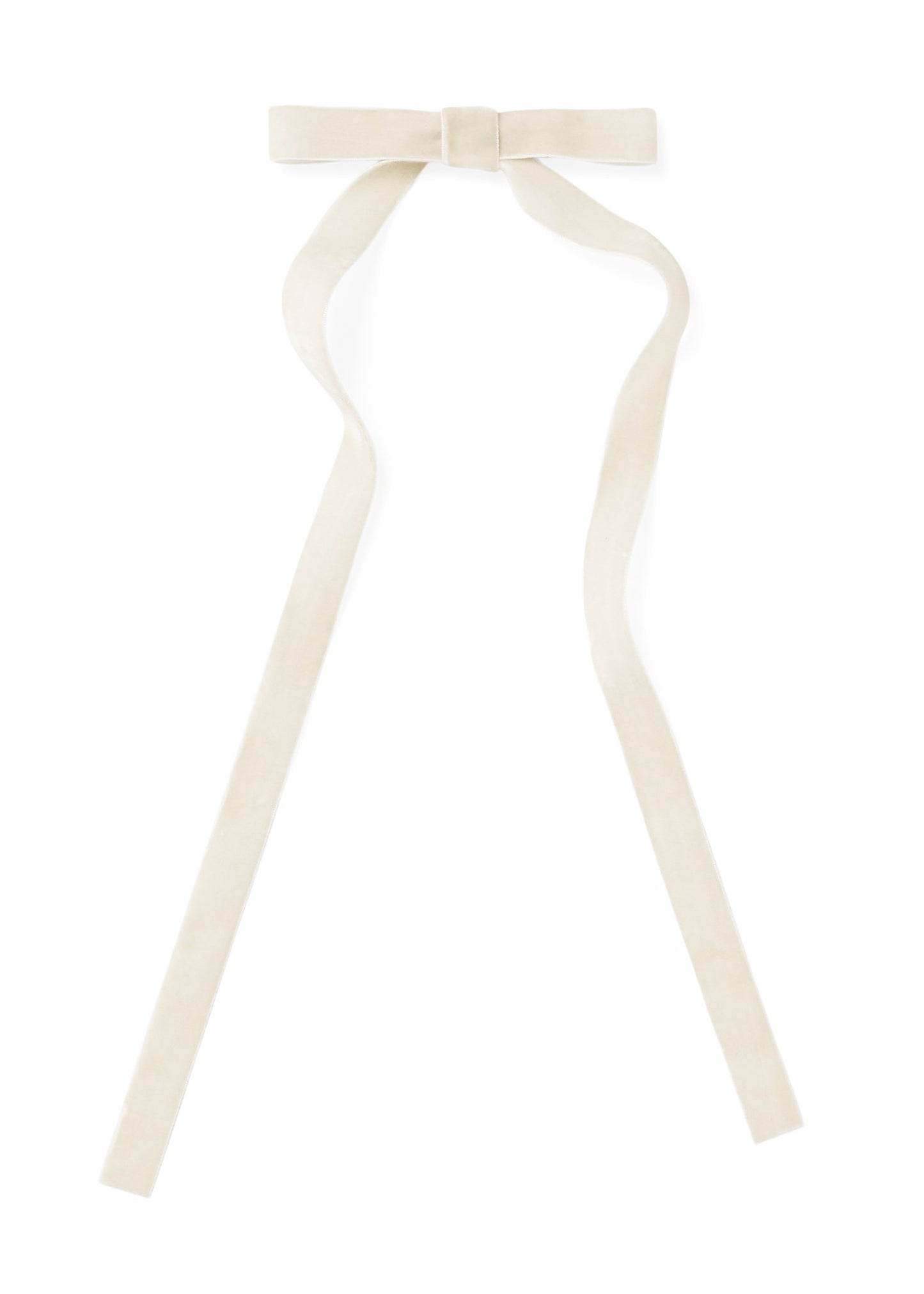 Thin Velvet Clip Bow