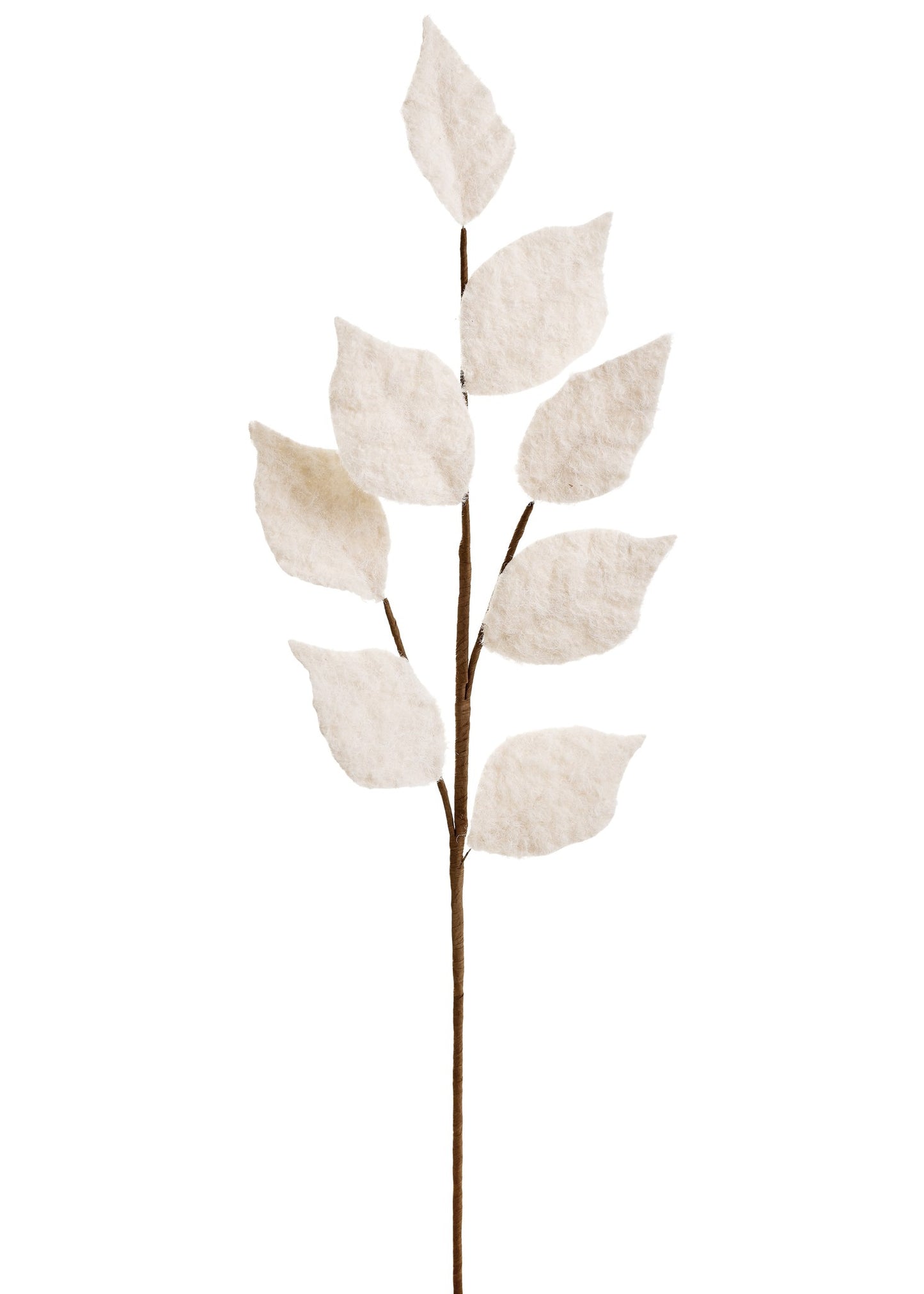 Beige Brushed Leaves