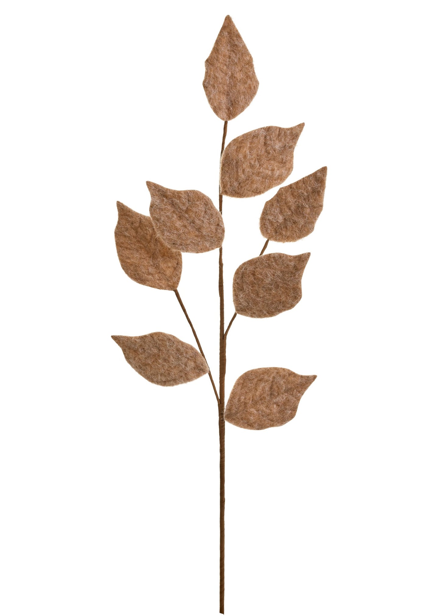 Beige Brushed Leaves