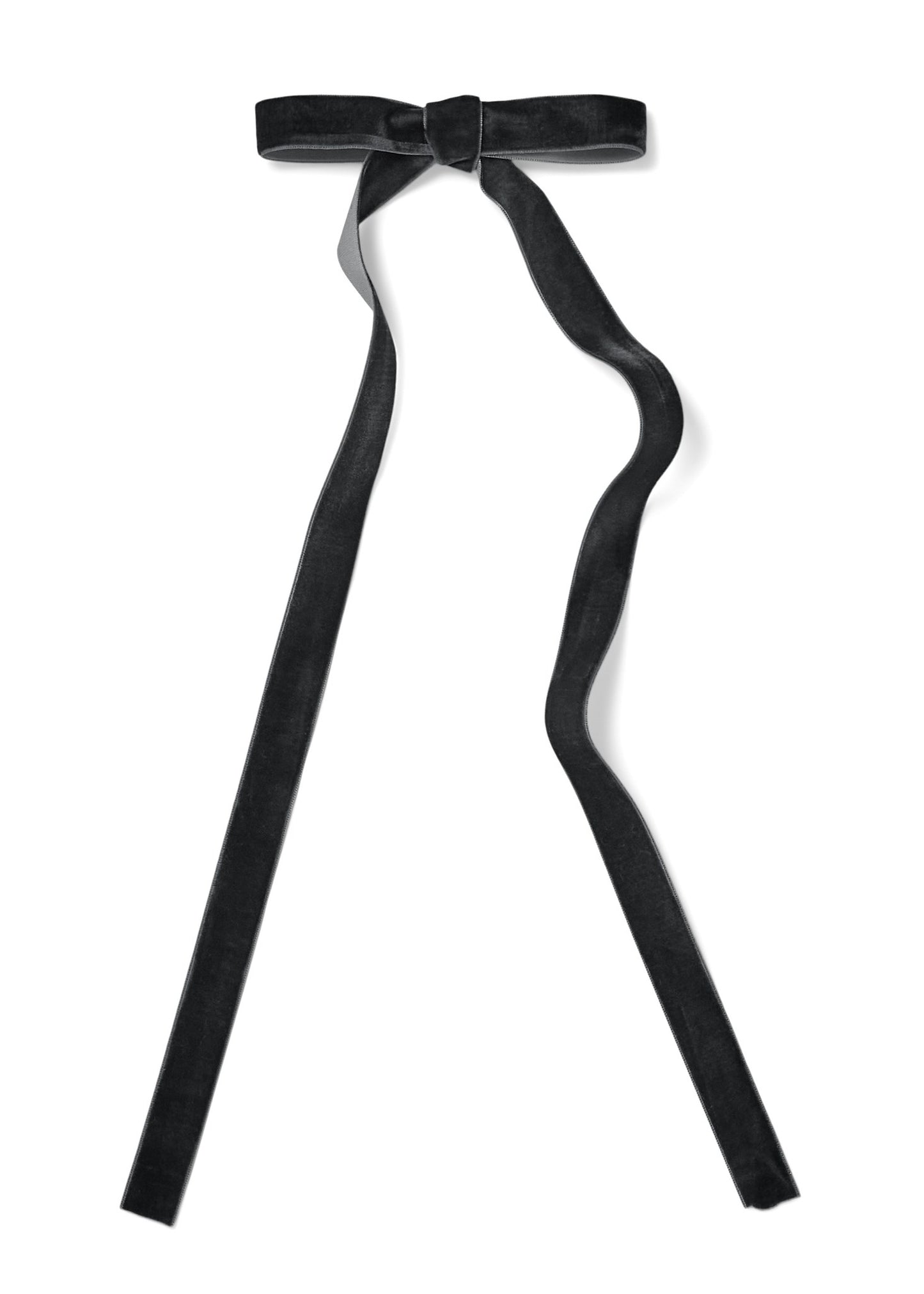 Thin Velvet Clip Bow