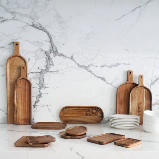 Square Wood Plate