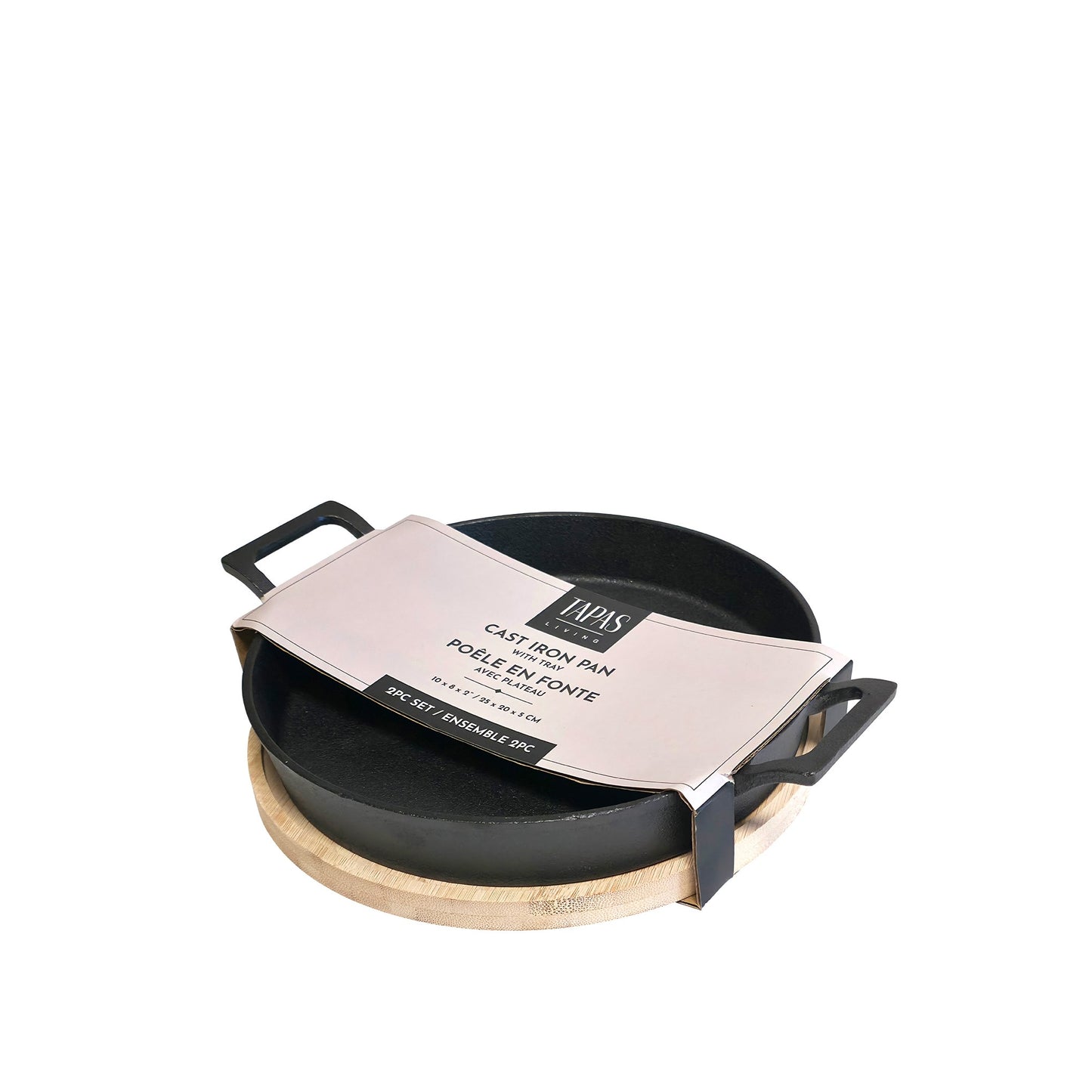 Cast Iron Round Pan w/Tray