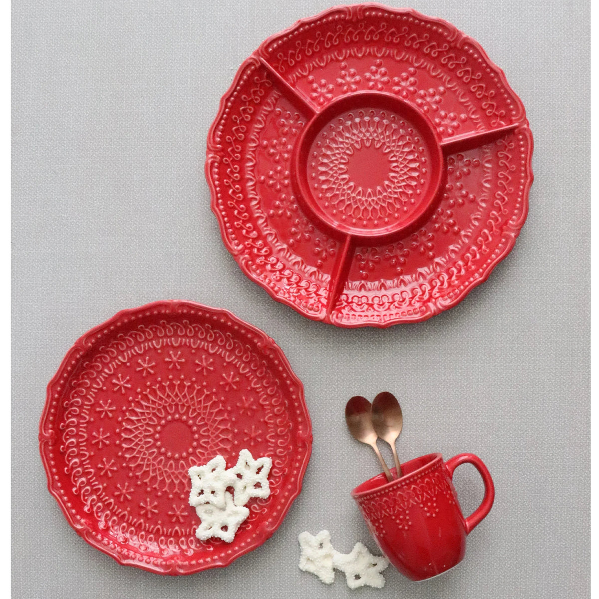 Embossed Holiday Plate