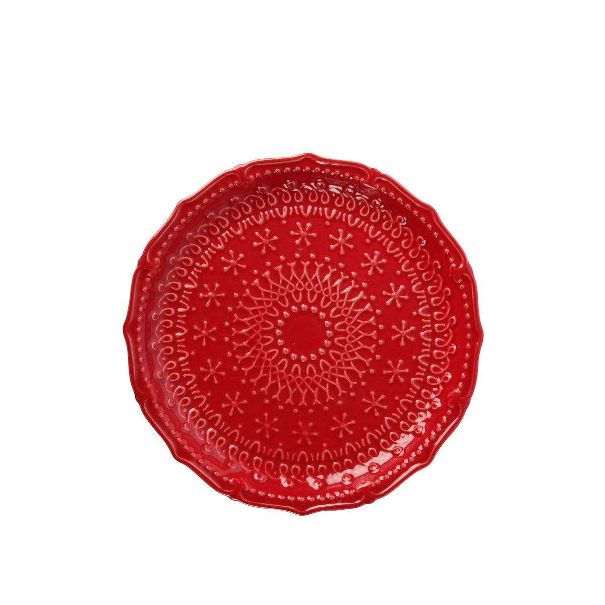 Embossed Holiday Plate