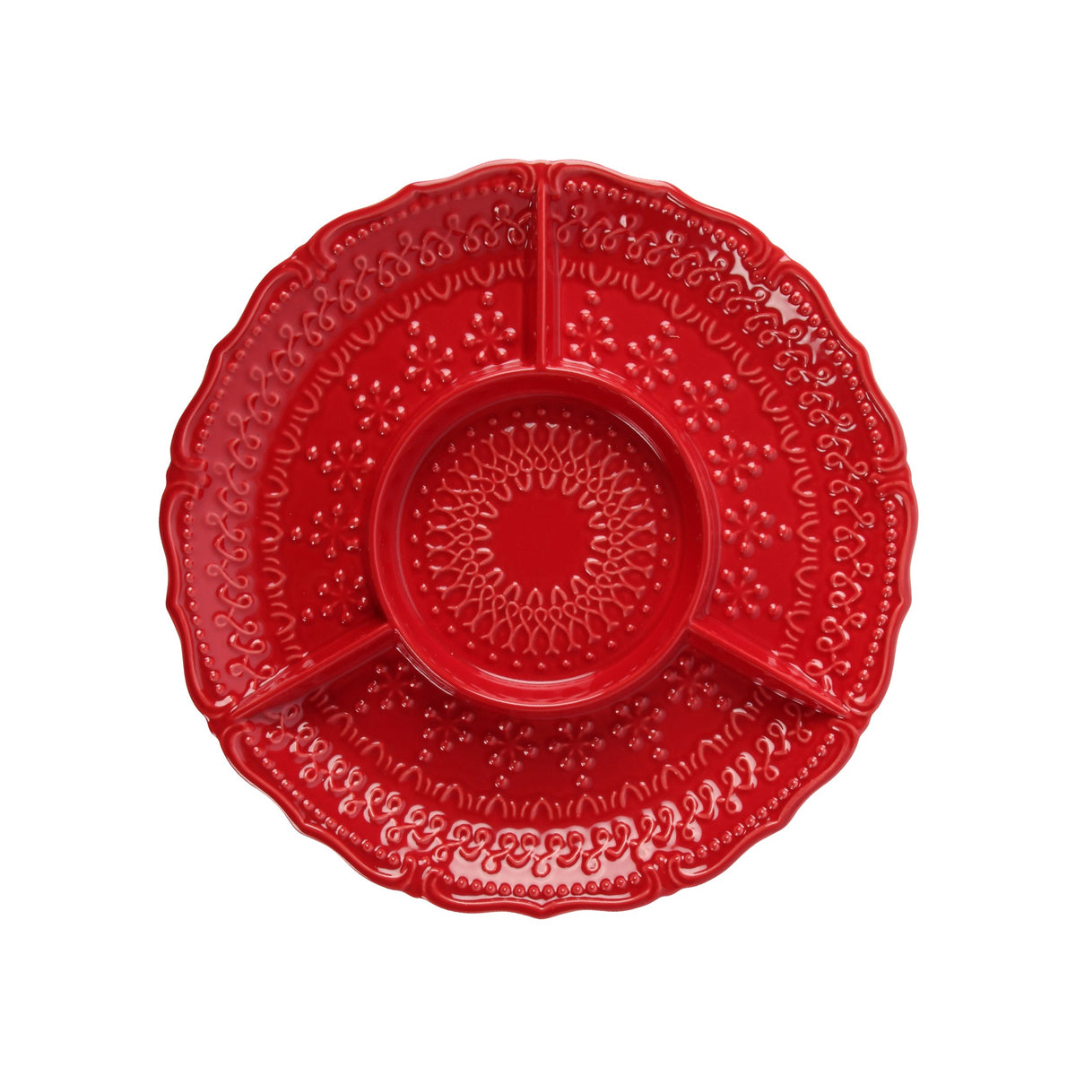 Embossed Holiday Platter