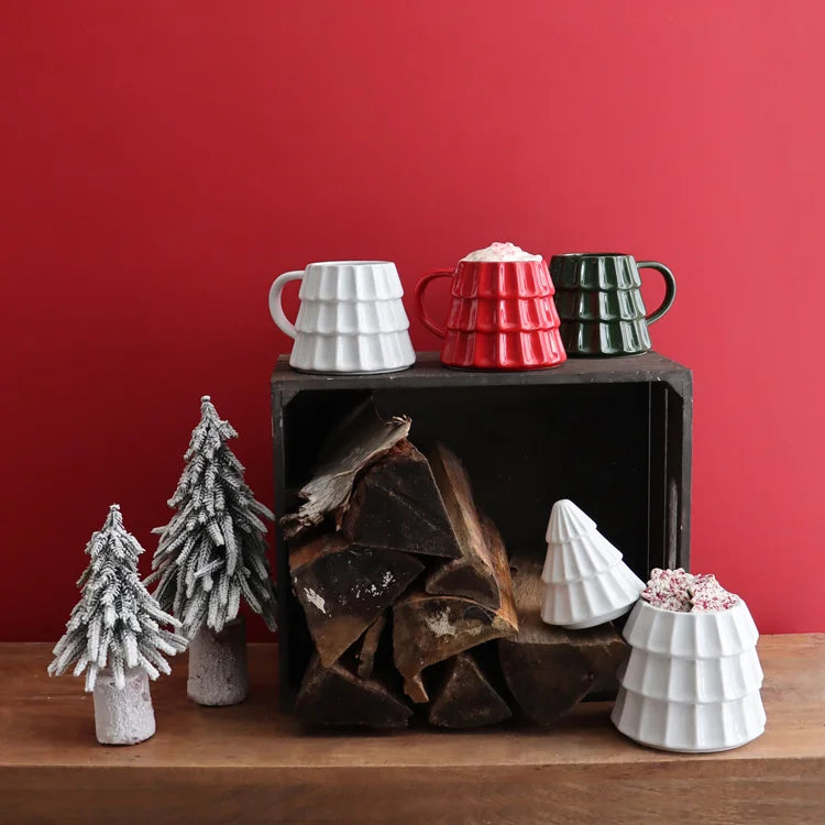 Tree Shaped Red Mug