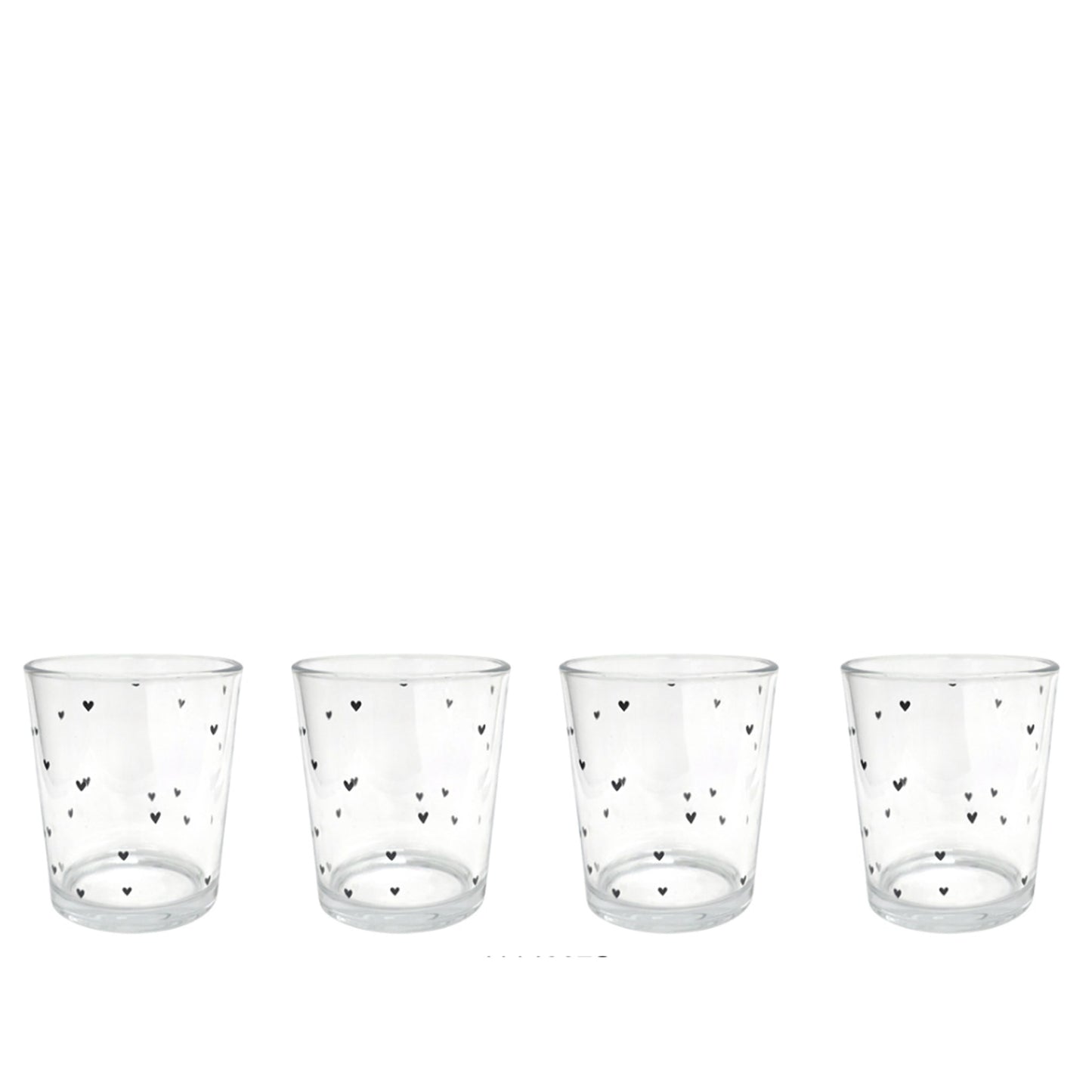 With Love Heart Glass