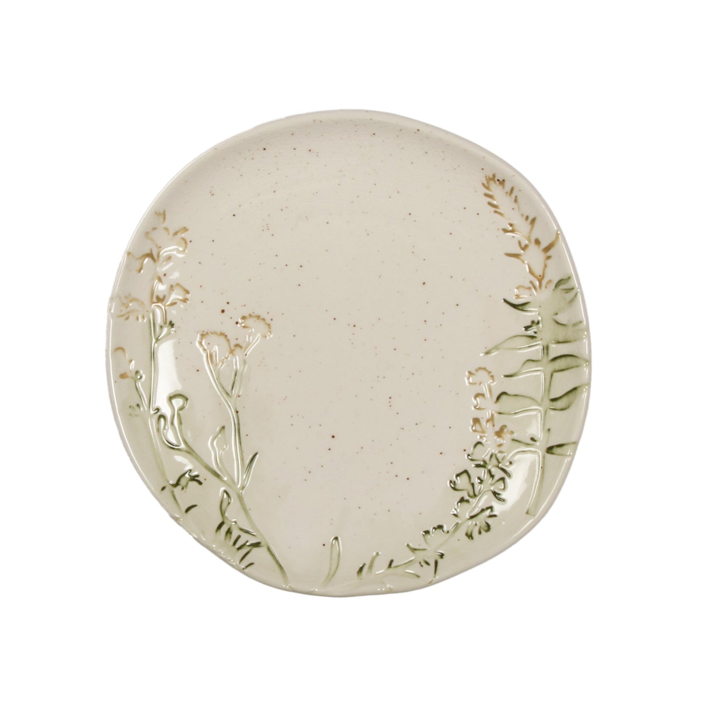 Embossed Floral Plate
