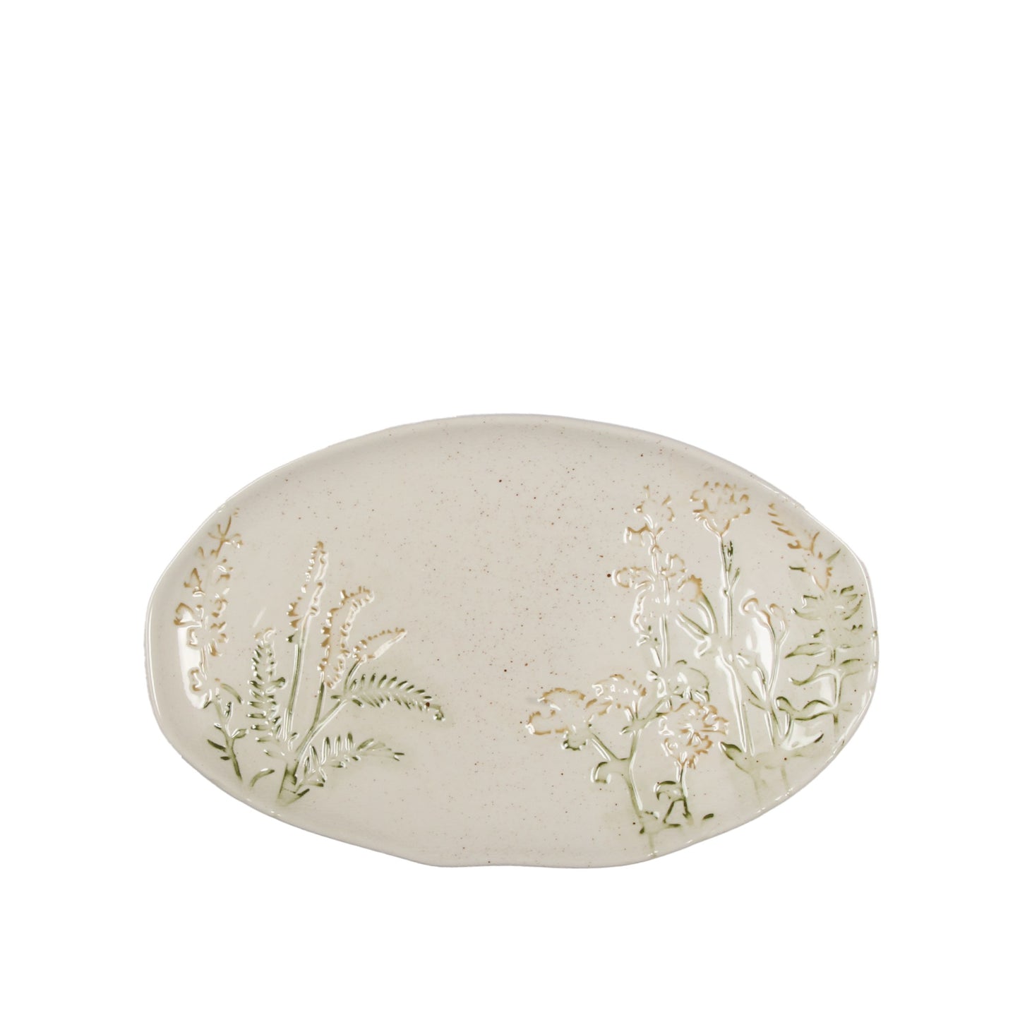 Embossed Floral Platter