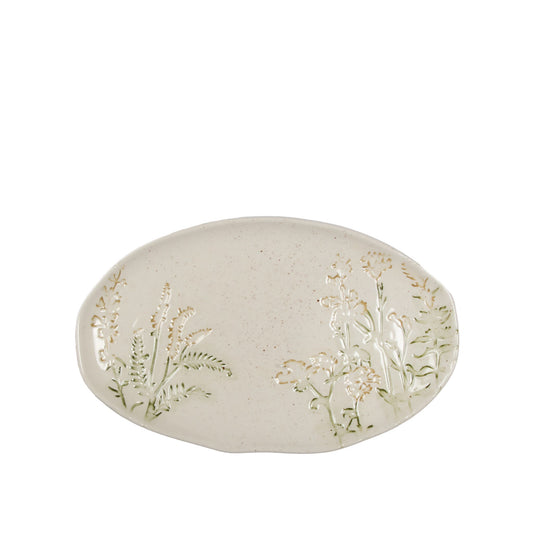 Embossed Floral Platter