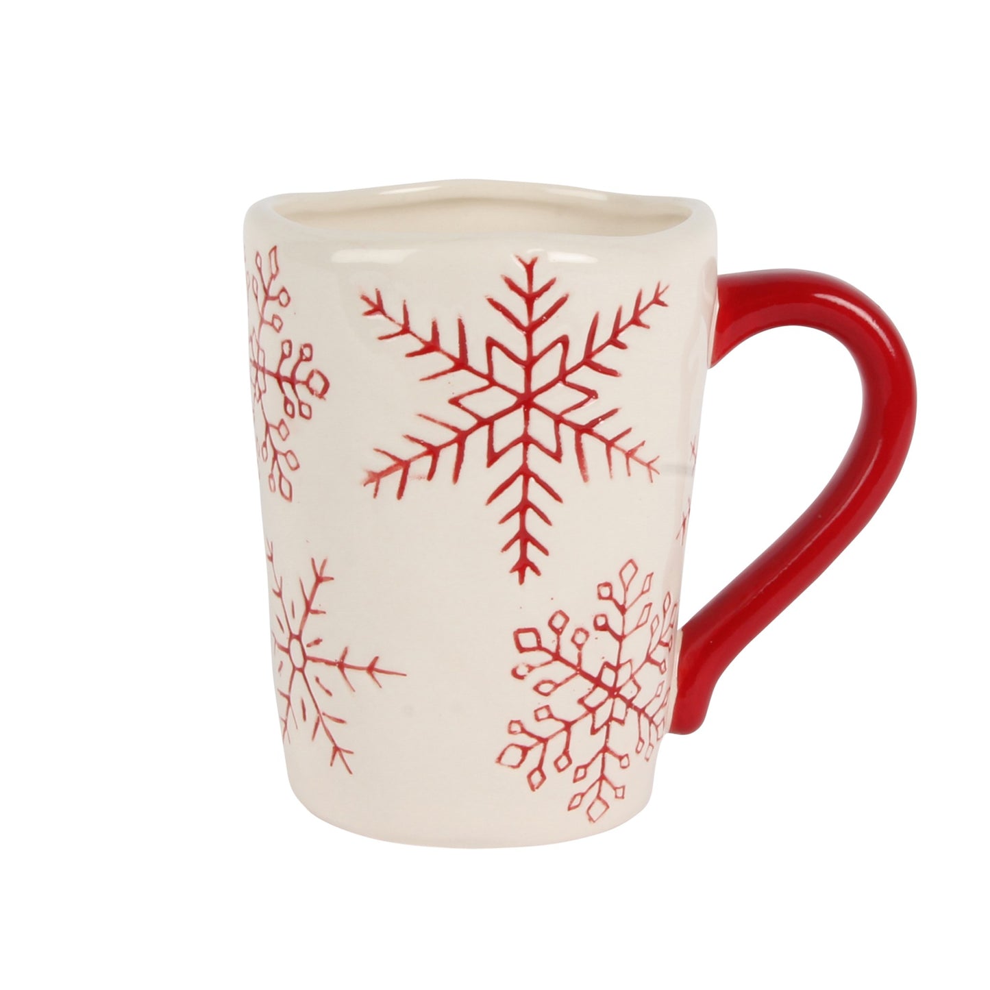 Red Snowflake Mug