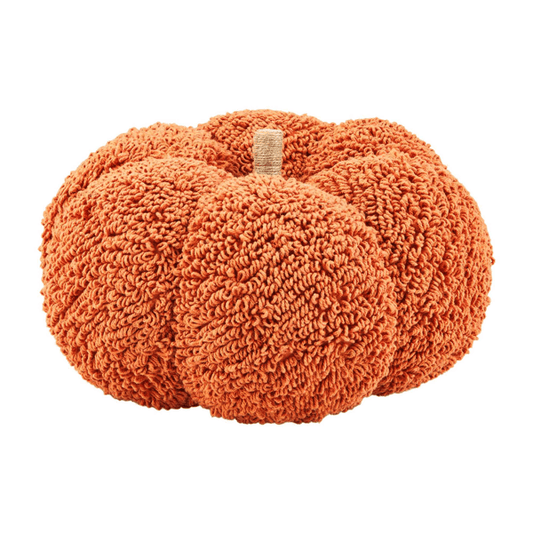 Tufted Rust Medium Pumpkin - 8" x 9"