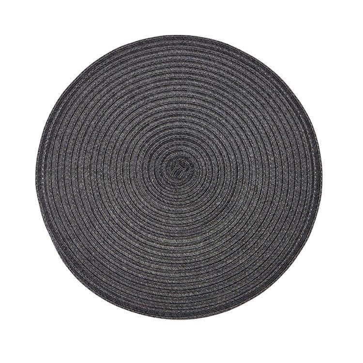 Urban Round Black Placemat