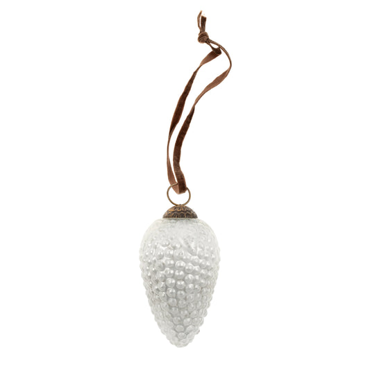 Glass Pinecone Ornament