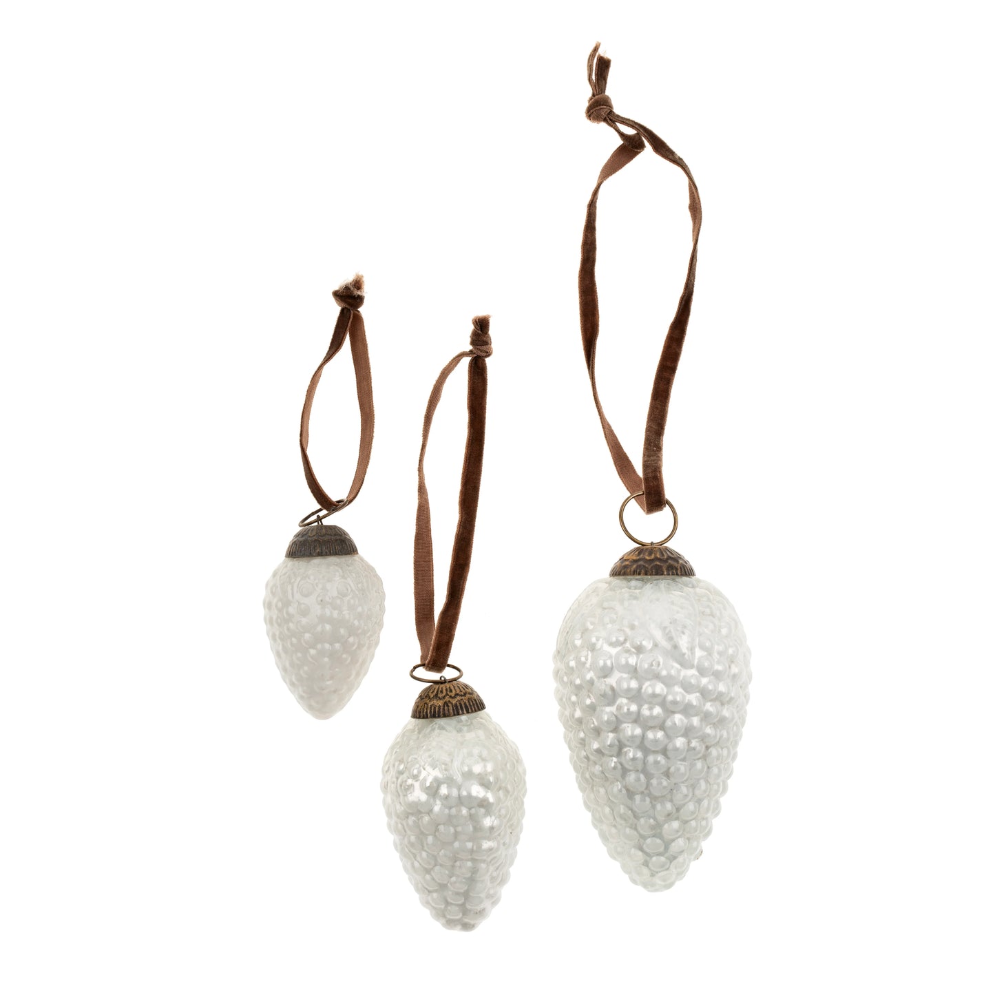 Glass Pinecone Ornament