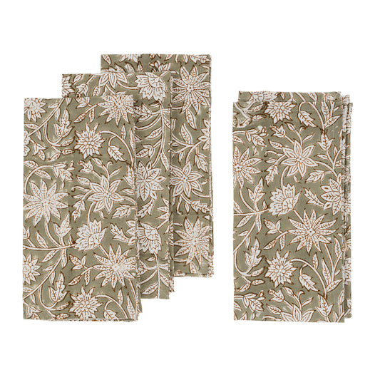 Floral Block Napkins