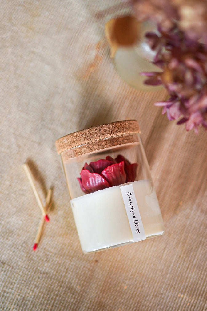 Heart Peony Candle